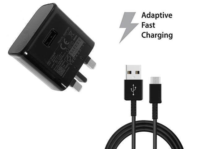 Samsung S8 / S9 /S10 Adaptive Fast Charger Plug & USB Type C Cable set