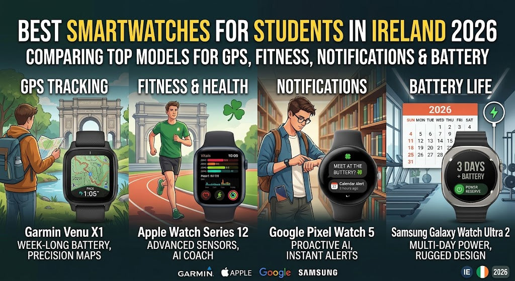 Best Smartwatches for Students in Ireland in 2026 | Student Guide